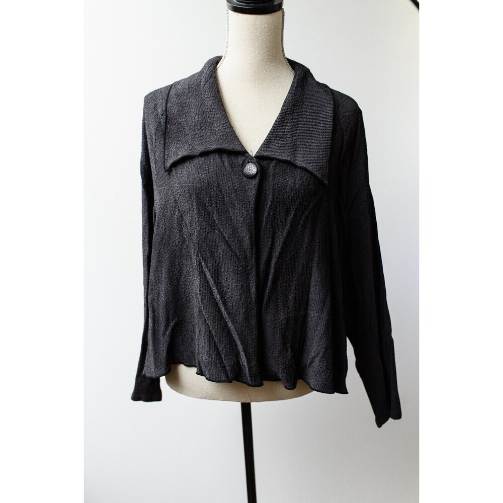 Tea & Scones M cardigan artsy edgy goth casual charcoal black gray whisygoth VTG